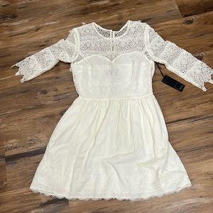 Cream Dress size Medium NWT